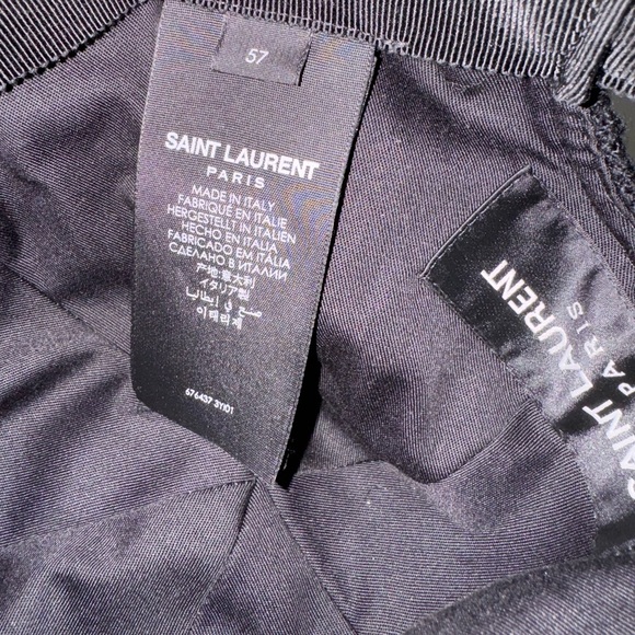 Saint Laurent SL Baseball Cap in Bouclé Tweed Wool - Picture 5 of 7